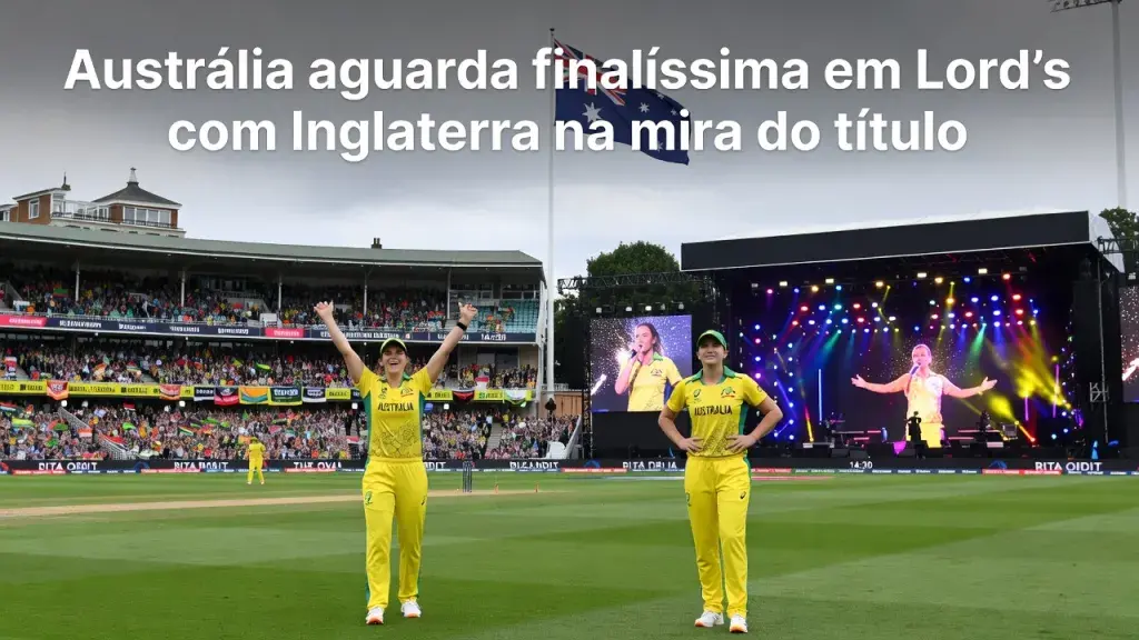 Austrália aguarda finalíssima em Lord's com Inglaterra na mira do título